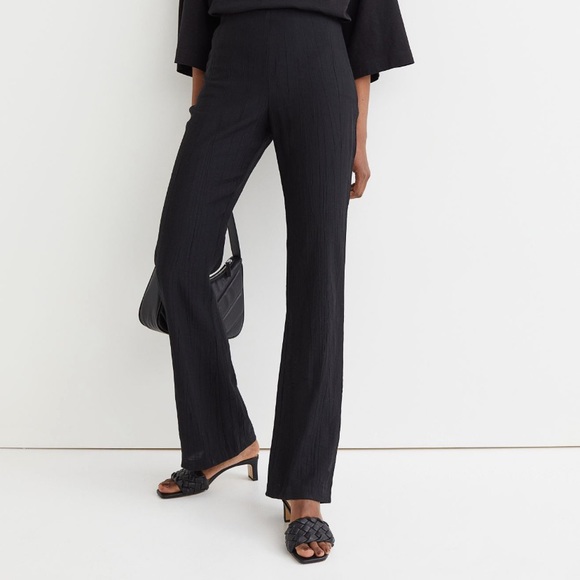 H&M Pants & Jumpsuits Hm Black Flare Pants Nwt Sz Small Poshmark